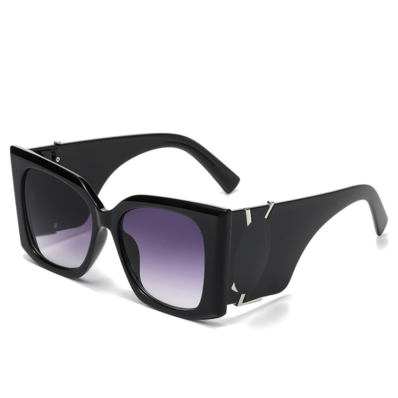 Mens sunglasses designer sunglasses letters luxury glasses frame letter lunette sun glasses for women oversized polarized senior shades UV Protec