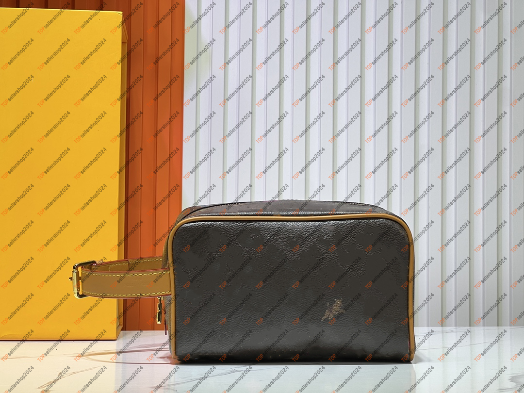 Locker Dopp Kit Designer Men's Toilet Bag Dog Daisy Co branded Travel Wash Bag Luxury Man Top Handle Zipper Storage Bag