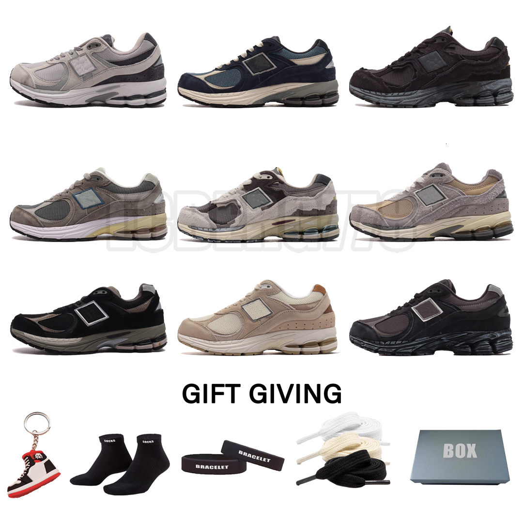 Designer 2002 Casual Shoes New Athletic Sneakers Platform Protection Pack Pink Low Rain Cloud Wheat Men Women Sports Trainers Jogging Walking