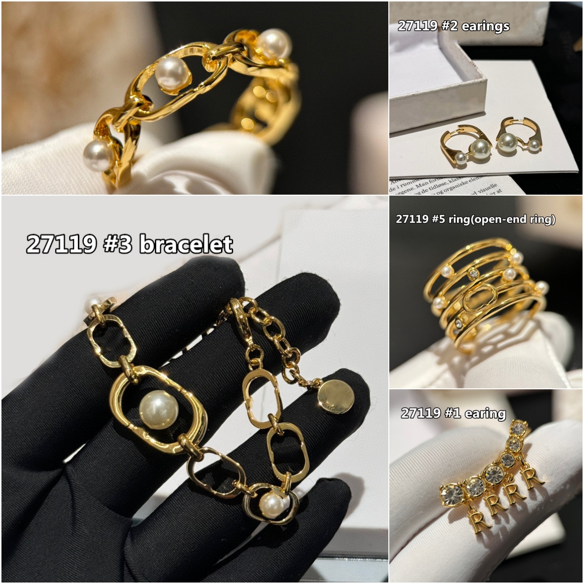 Boucles d'oreilles MUFFS Collier d'oreille Bracelet Bracelet Copper Big Letter Boucle d'oreille avec boîte cadeau YQ0012