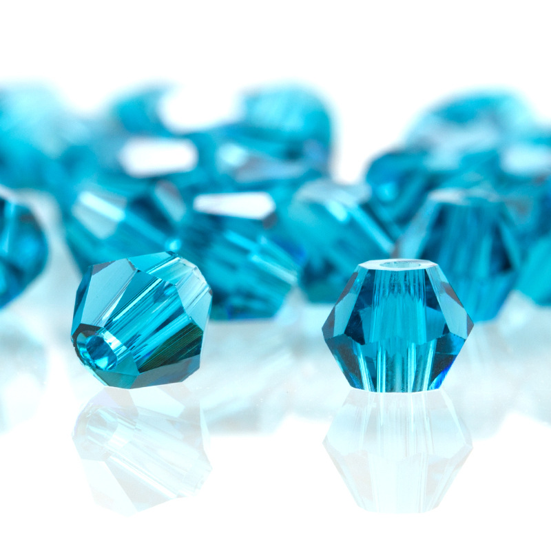 Diamond Shaped Glass Beads 4mm for DIY Jewelry Making 720pcs Per Bag-image-1006981266