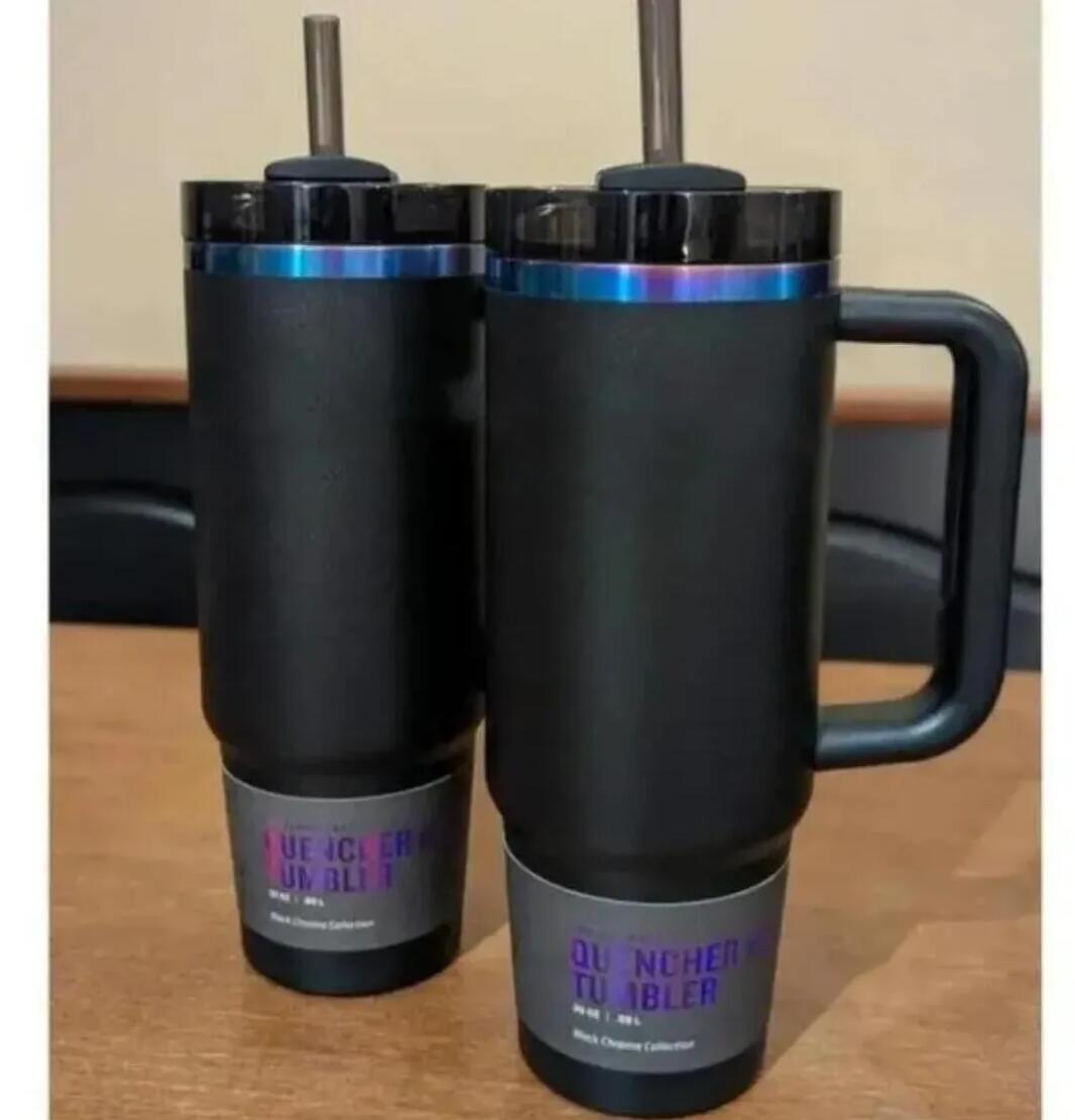Water Bottles US stock Black Chroma 40oz H2.0 Mugs Cosmo Winter Pink Parade Car cup Tumblers Limited Edition Neon White Cups GG0618-image-487596201