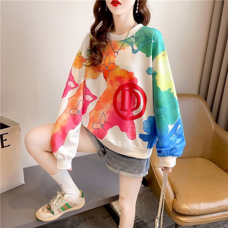 Nouveau pull pour femmes automne à la mode à manches longues à manche à manche à manche ronde de coulage haut de gamme slim de créateur de créate