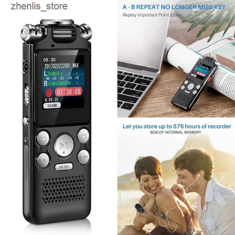 Digital Voice Recorder Professional Digital Voice Recorder 8/16/32GB Long Distance Recording 594A L240910 L0910-image-1035118558