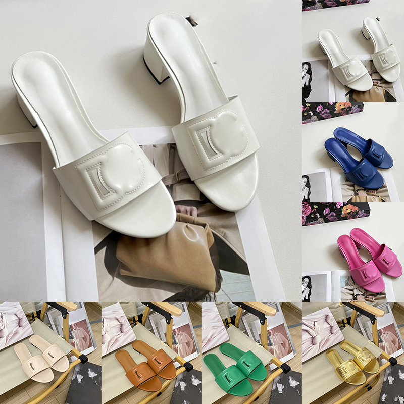 Designer Sandals,Womens Fashion Slides,2024 Luxury Flat Heels Slippers,Summer Beach Shoes,Luxe claquette mules,Ladies Leather Rubber Sliders,High He