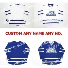 College Hockey Wears DH Mens Womens Kids Customize OHL Mississauga Steelheads Jersey Hockey Cheap Jerseys Goalit Cut Custom Any name Any NO. High quality Jerseys