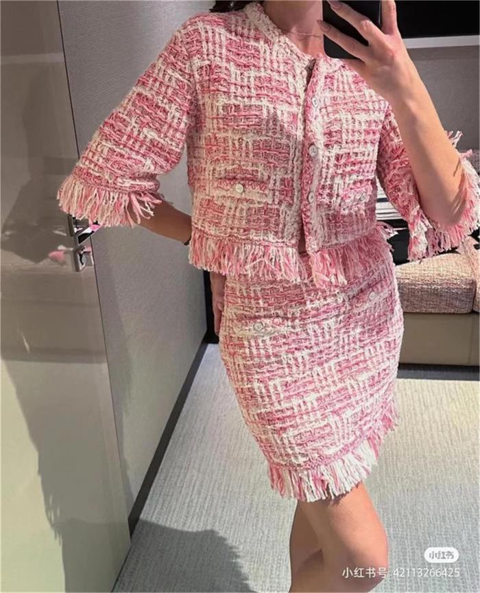 Chan jacket 2024 CC new designer clothes women cardigan tweed jacket jackets womens womens coat designer jacket women short skirt designer skirt-image-970094842