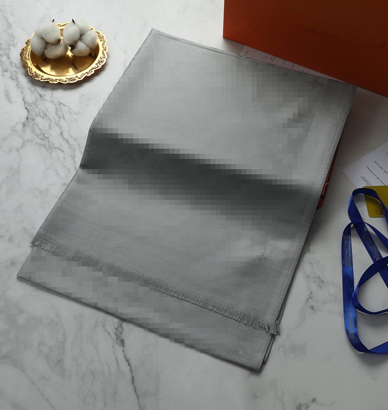 Écharf de créateur mode 100% coton jacquard womens foulards double face bloquez bords bordés taille 180cmx70cm de haute qualité avec boîte