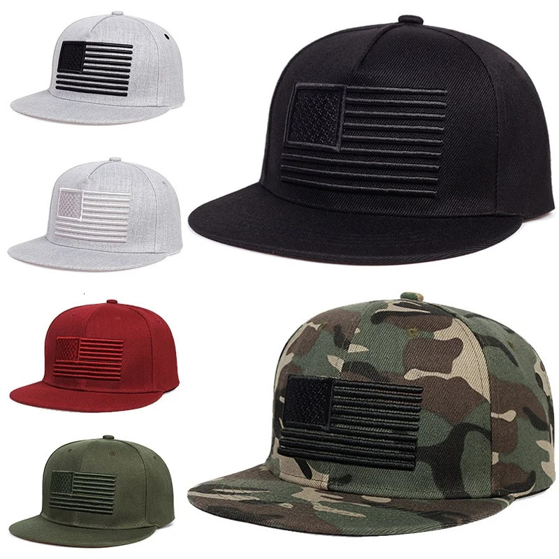 2026 hot High Quality USA Camouflage For Men Hat Army American Flag Baseball Cap Bone Trucker Gorras 241126