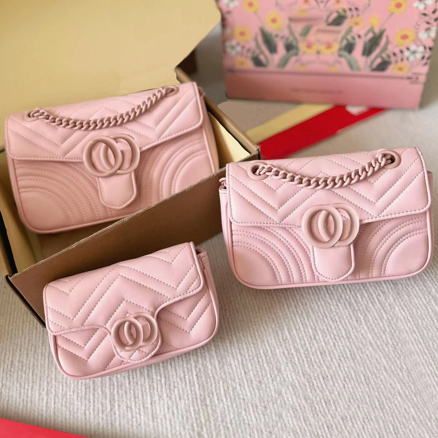designer bag shoulder bag handbag bags designer women bag fashion bag crossbody leather bag purses designer woman luxury bag 3 sizes Marmont ophidi Messenger Bags 