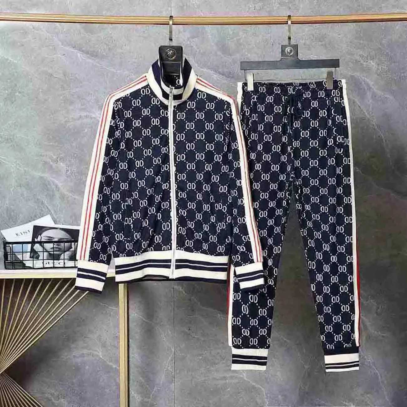 Designer Luxury Tracksuits pour hommes en survêtement veste survasse