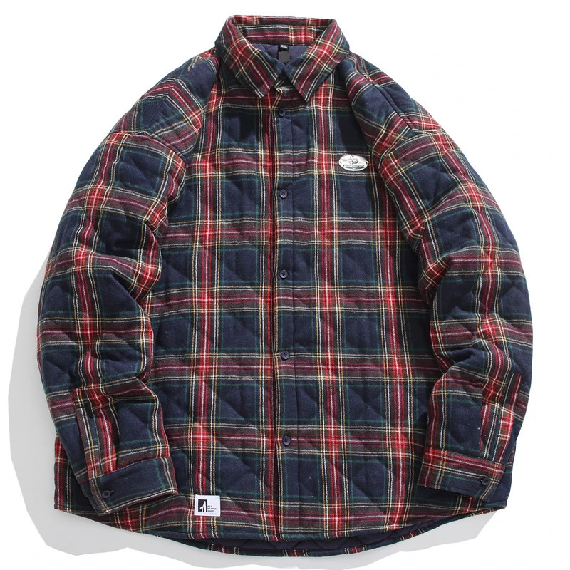 Mens American Vintage Cotton-Padded Jackets For Men Embroidered Label Men Clothing Winter Warm Thick Jacket Casual Couple Coat 241127