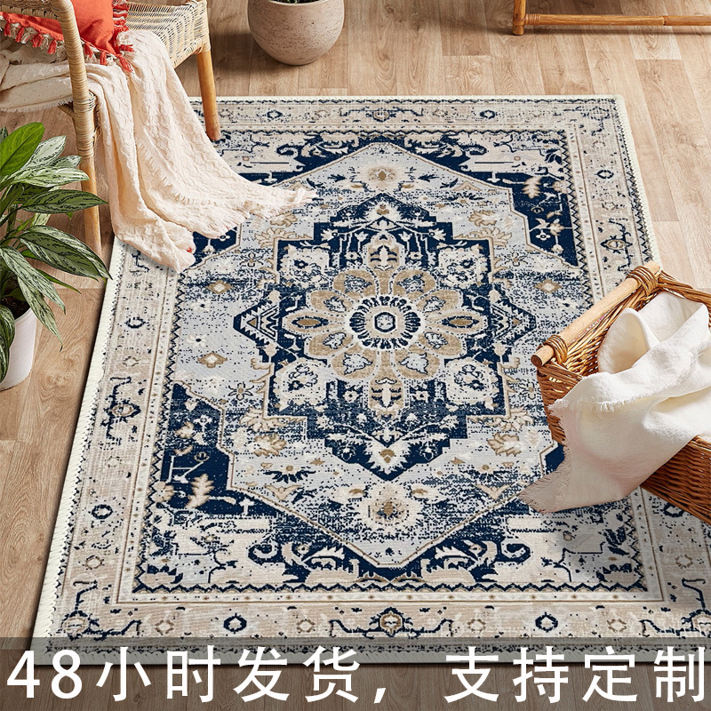 Retro Central and Eastern European Style Living Room Bedroom Bedside Bathroom Water-absorbing Non-slip Large Carpet-image-1035410176