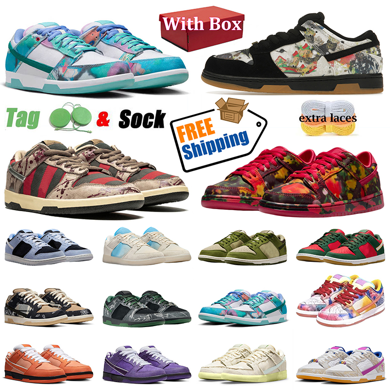 With Box Designer Size 48 Sneakers Running Shoes Low Skate freddy krueger wizards rammellzee city of style Mens Women Trainers Tennis Shoe Free Ship