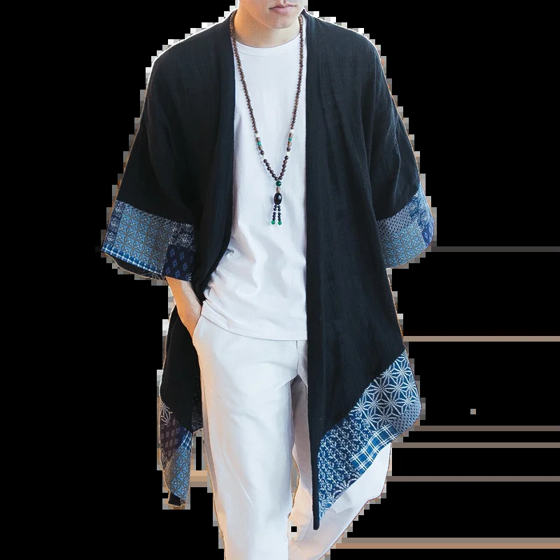 Spring 2023 Chinoiserie windbreaker mens ethnic Han suit loose large fashion versatile trend cotton linen jacket 241126 53