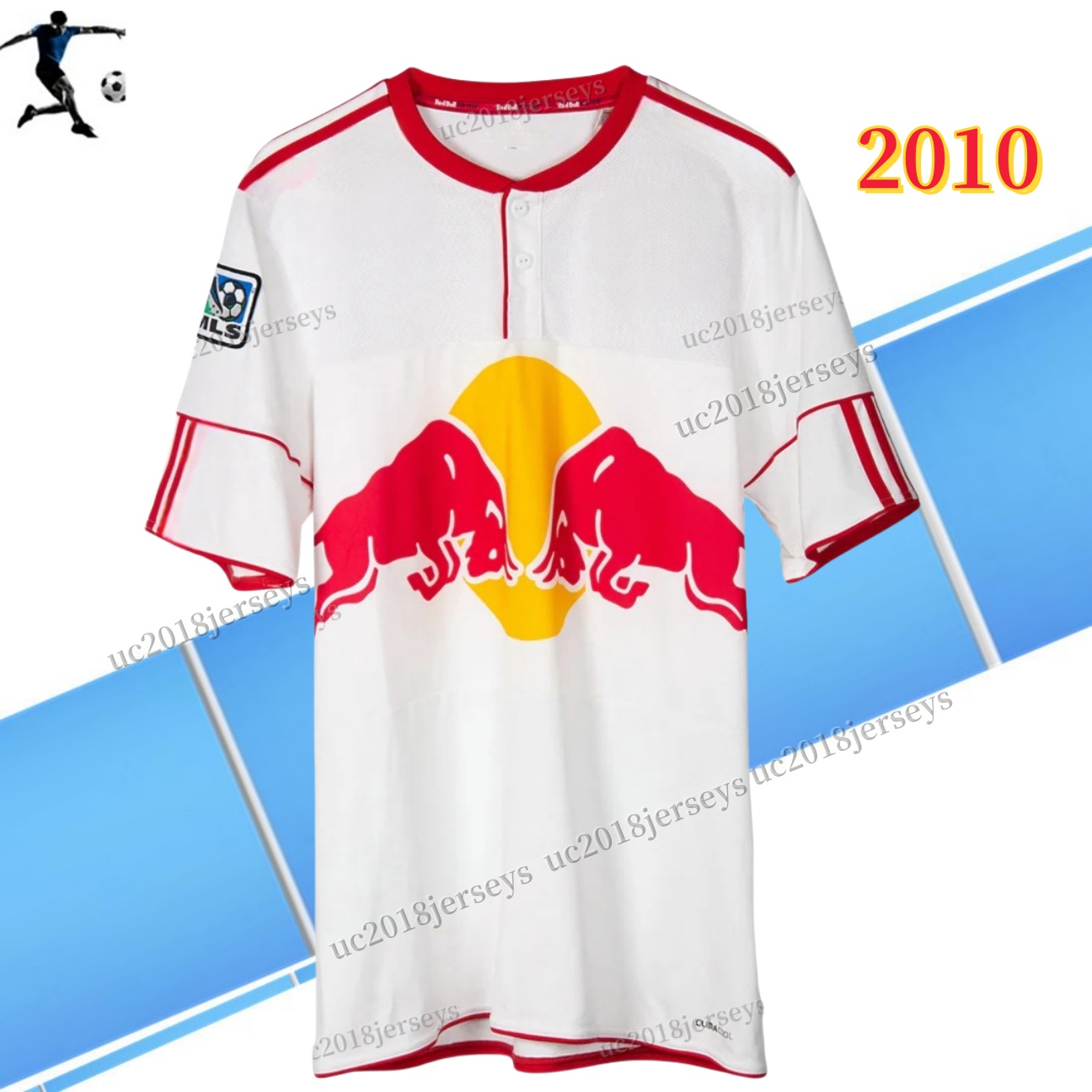 Retro 2012 2013 New York Red Home Soccer Jerseys 12 13 vintage classic Football Shirt-image-925098519