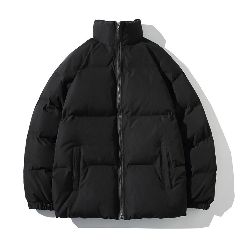 Winter Jacket Men Parkas Thicken Warm Coat Mens Stand Collar Solid Color Casual Parka Women Fashion Streetwear 5XL 241121Z