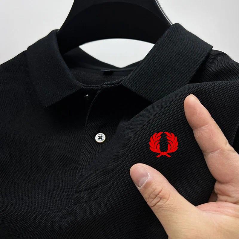 Mens Polo Freds Perrys Shirt Summer Quick Drying High Quality Designer Business Popular fredity perrylies T Shirt Breathable Sports Hiking Casual Cl