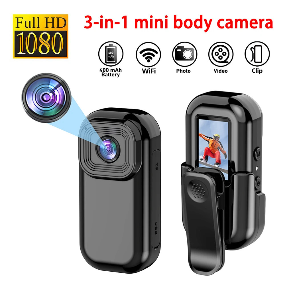 L11 1080P Mini Portable Body Action Cam Sport DV with Screen Video Recording Pocket Camera Back Clip 240418-image-1066424035