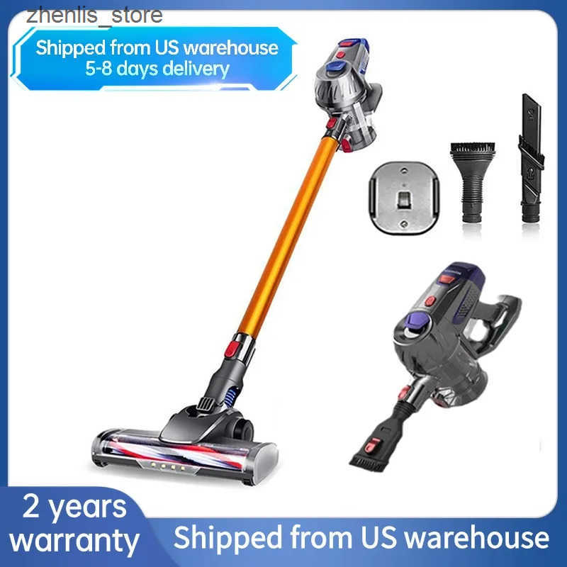 Robot Vacuum Cleaners Wireless Handheld Vacuum Cleaner For Home Electric Broom 15kPa Powerful Suction Carpet Floor Bedding Cleaner Removable Batt-image-1035541224