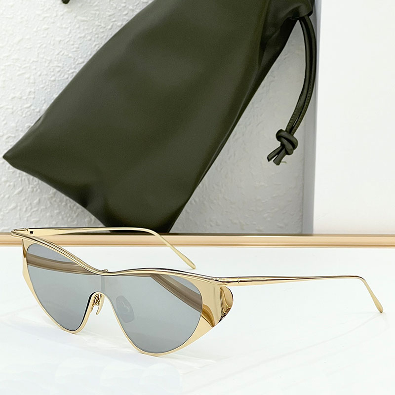 Luxury metal frame quality sunglasses for women fashion new style 0165 top designer sunglasses outdoor sports protection original box-image-923274884