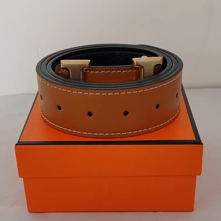 Designer belt Fashion mens belt business luxury H belt mens womens five color gold and silver glossy buckle 3.8cm with box High quality belt length