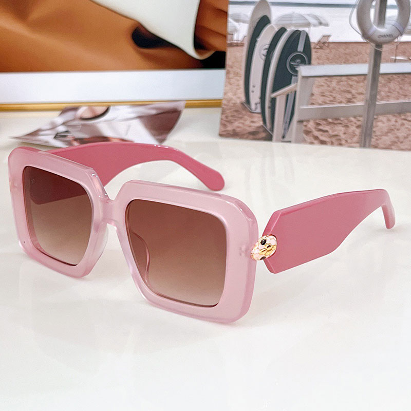 2024 Summer Luxury Womens Gradient Sunglasses Classic Brand Fashion Design Sunglasses Sun Protection Radiation Protection Box Lens Outdoor Casual-image-971049005