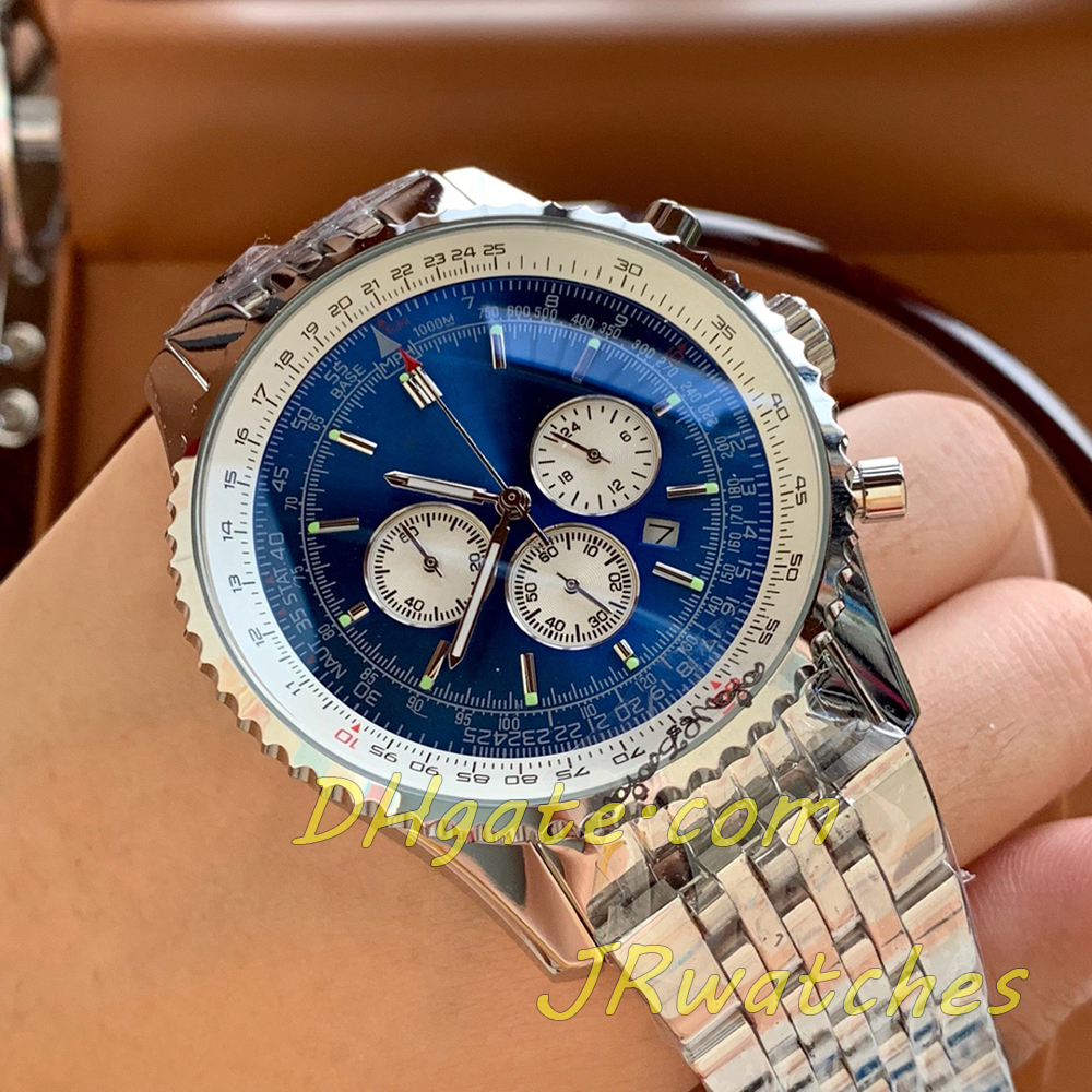 Designer Watches Men Luxury Sports Watch Fashion Luxury Watch Men s Aviation Watch 41mm VK Quartz Chronograph Watch Stainless Steel leather strap-image-942307078