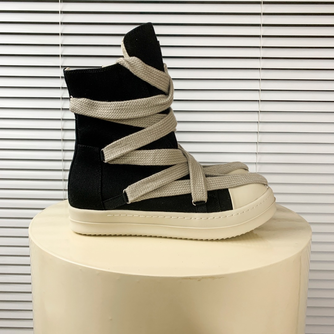 Chaussure de mode haut à lacets pantoufles latérales Zip en cuir chaussures décontractées baskets de créateur 92201
