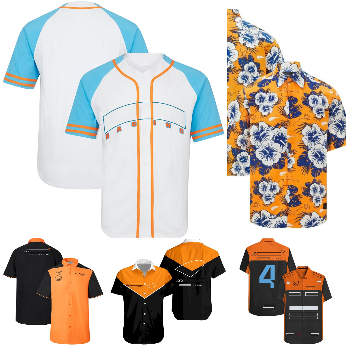 Chemise à boutons pour hommes, vêtements de travail d'équipe F1, formule 1, chemises décontractées et respirantes, sport d'été, marque à la mode,