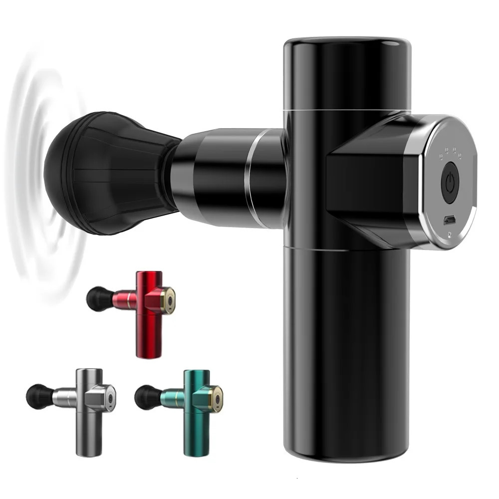 LCD Multi Style Electric Fascia Gun Slimming Relaxation Neck Back Foot Shoulder Percussion Mini Massager 240124-image-942640623