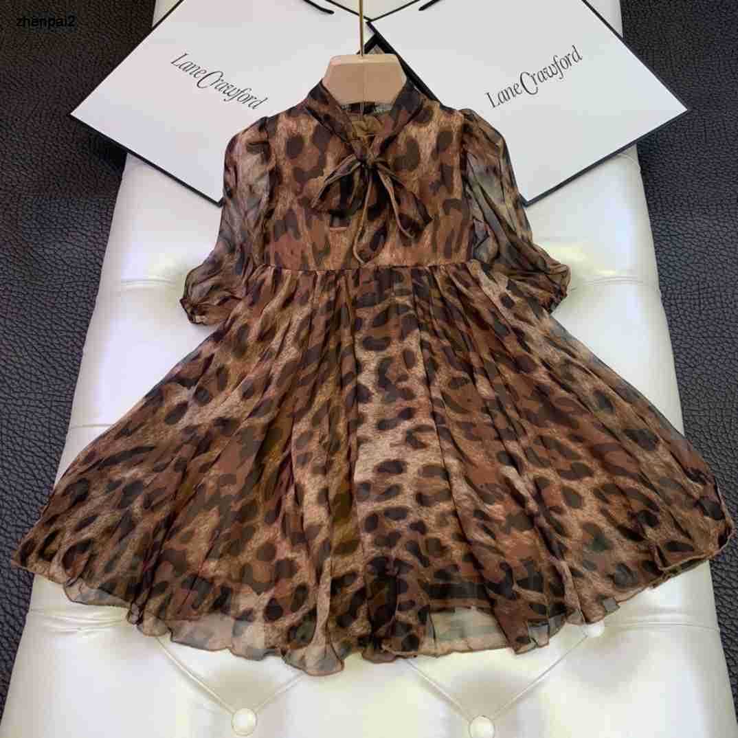 luxury designer girl Dress Sweet Baby Girls Dress summer kids Girls Bow Long Sleeve Spring Dresses Children Party Clothes-image-1059560142