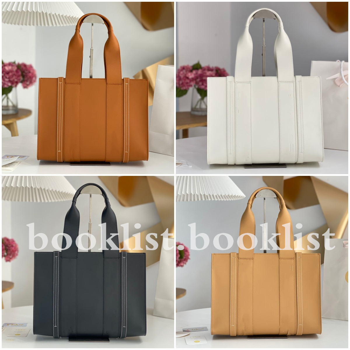 Sac en cuir créateur de mode Woody fourre-tout sacs deux tailles pour les femmes grande capacité