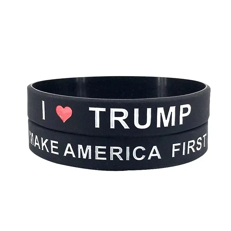 Trump 2024 Silicone Bracelet Party Favor Keep America Great Wristband Donald Trump Vote Rubber Support Bracelets