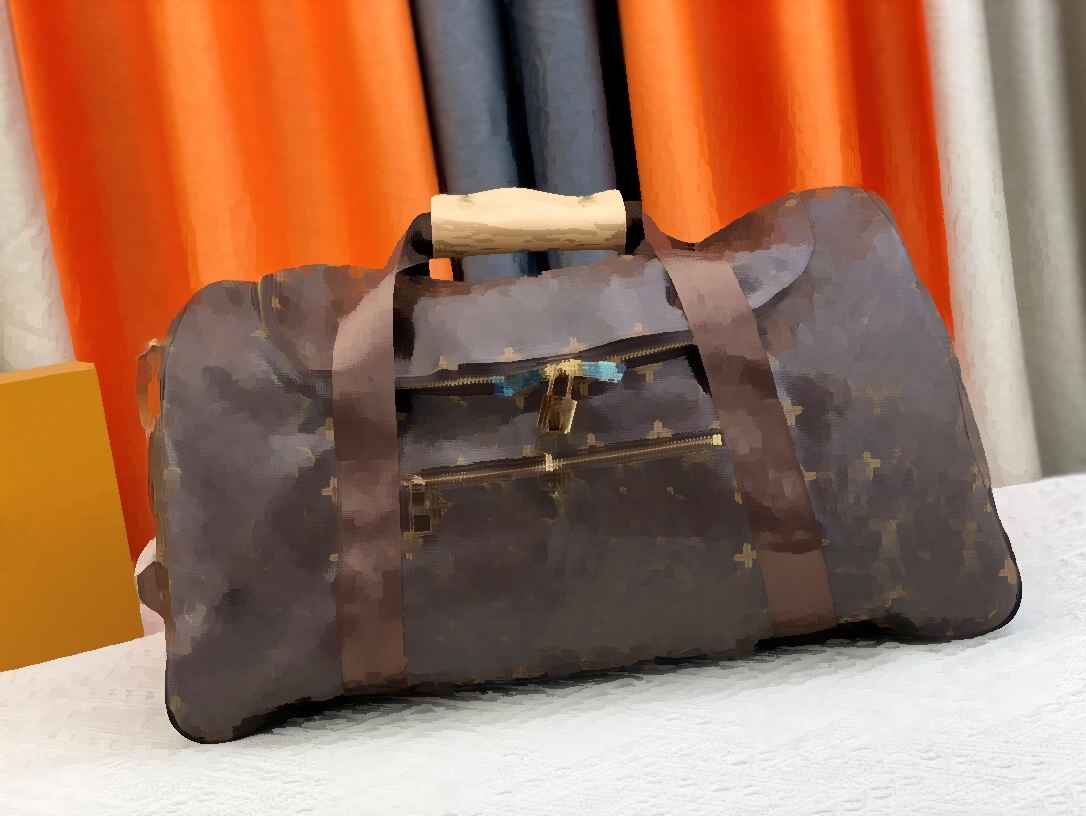 Designe Duffel Travelling Bag Leather Women large capacity luggage baggage old flower handbag Casual Travel Bags girls boys Backpacks-image-942578833