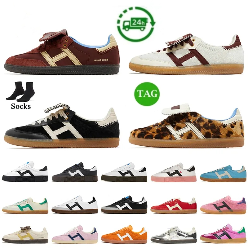 Designer shoes Leopard print wales bonner Vintage puff Trainer Sneakers Non-Slip Outsole Fashionable 00s Classic Men Women Casual shoes-image-942544059