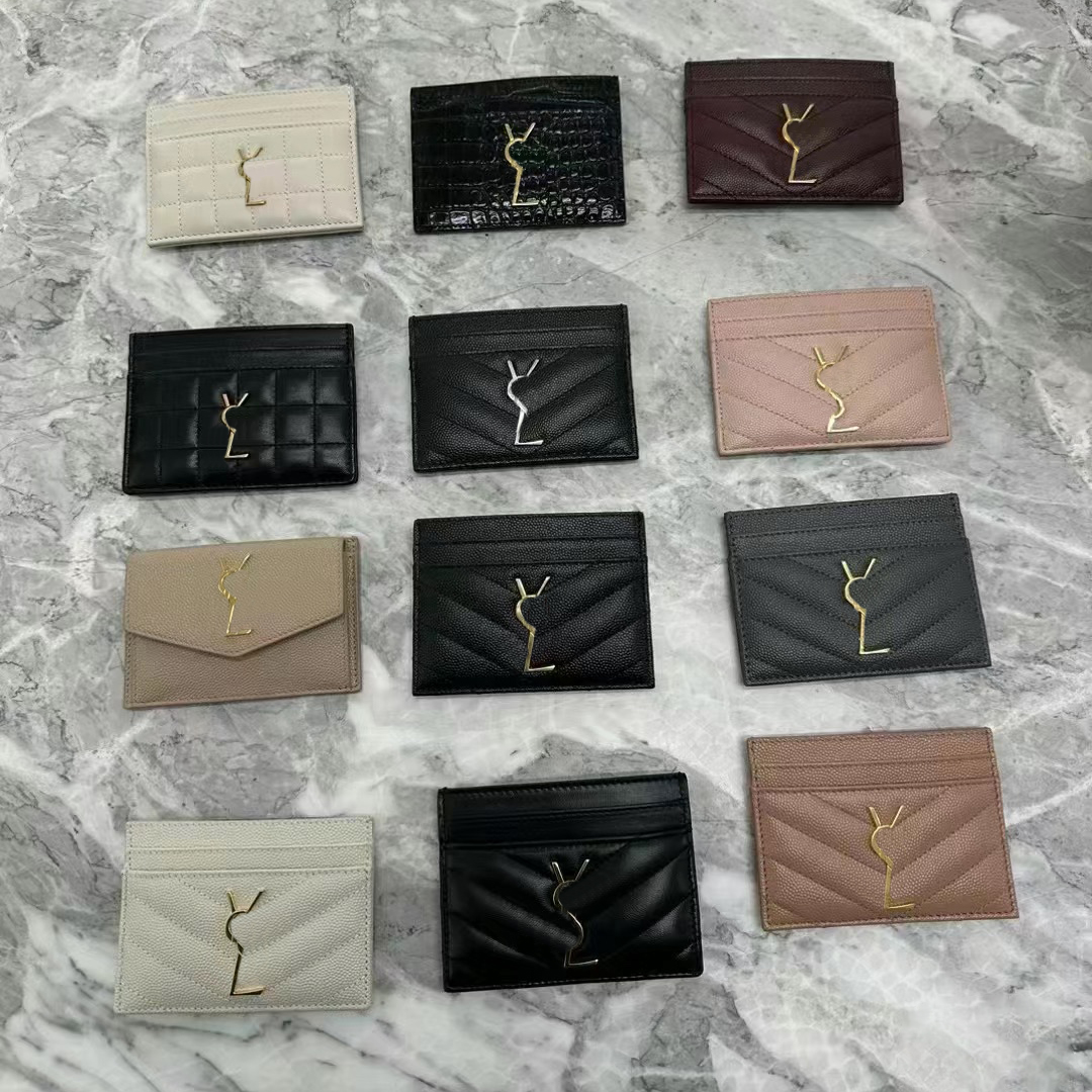 10A Designer Purse Female Credit Card Holder Flap Luxury Purse Caviar Women Bag Luxury Purse Mini Purse Snap Close Alligator Leather Card Holder Luxury Bag 