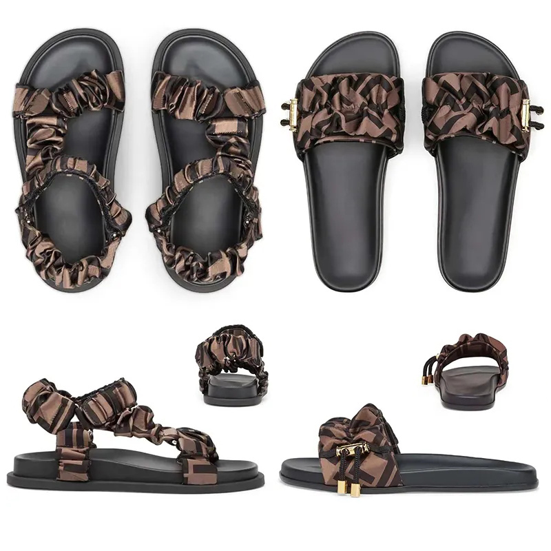 Sandale Paris Femmes Luxurys Designers célèbres Sandales Pantoufles Mode Summer Girls Sandale Beach Femmes Fendis Sandal Slides Flip Flops Chauss