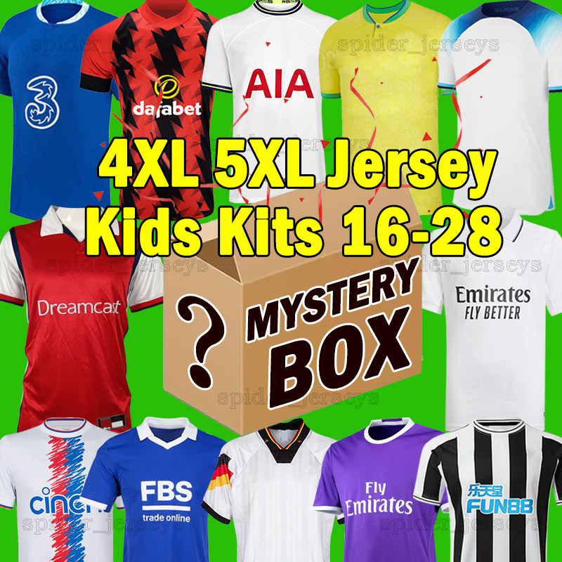 XXXL 4XL MYSTERY BOXES soccer jerseys Retro National Clubs teams Any Baseball jersey pants blind box Gift Player football shirts hand-picked at random Men kids kits 