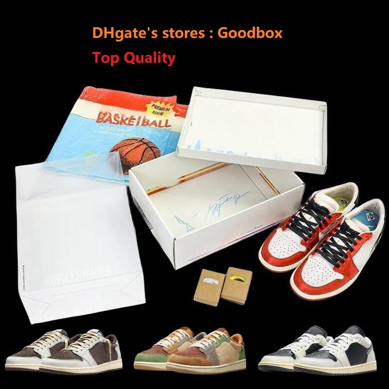 Salle trophée 1 Low Og Away 1s Chaussures de basket-ball canaries de haute qualité Pale Vanille Jade Smoke Triple Black Phantom Sail Lobster Homm