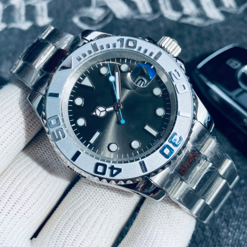 w1_shop Montres de mode Hommes Automatique Mécanique 40mm Bracelet Acier Inoxydable Étanche Cadeau Montre Pour Homme 01
