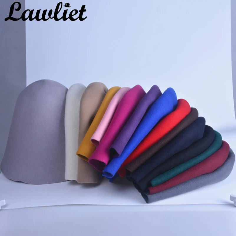 Womens Mens 100 Wool Felt Cloche Bucket Hats Cap Cone Body Millinery Hats Body Base Fascinators Block Hood Hats Supply B107 240127