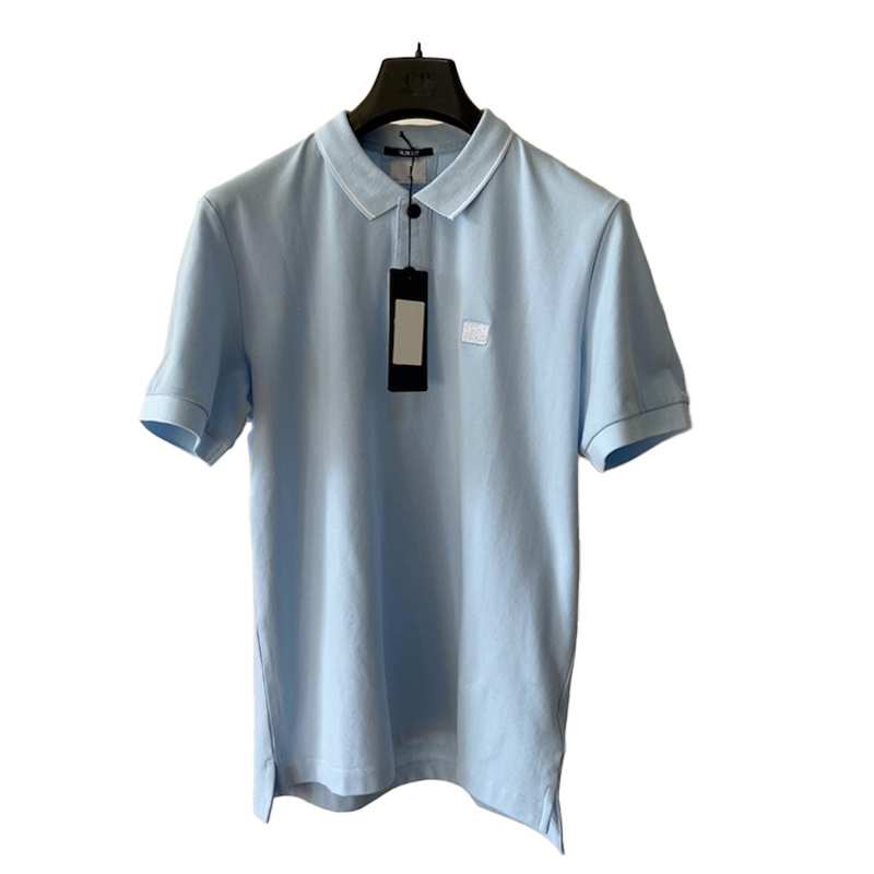Mens Top White red Embroidery Polo Shirt Short-Sleeve Solid Office t-shirt Topstoney Men Tees Slim Men Clothing Male Casual Business Polos Shirt-image-944083928