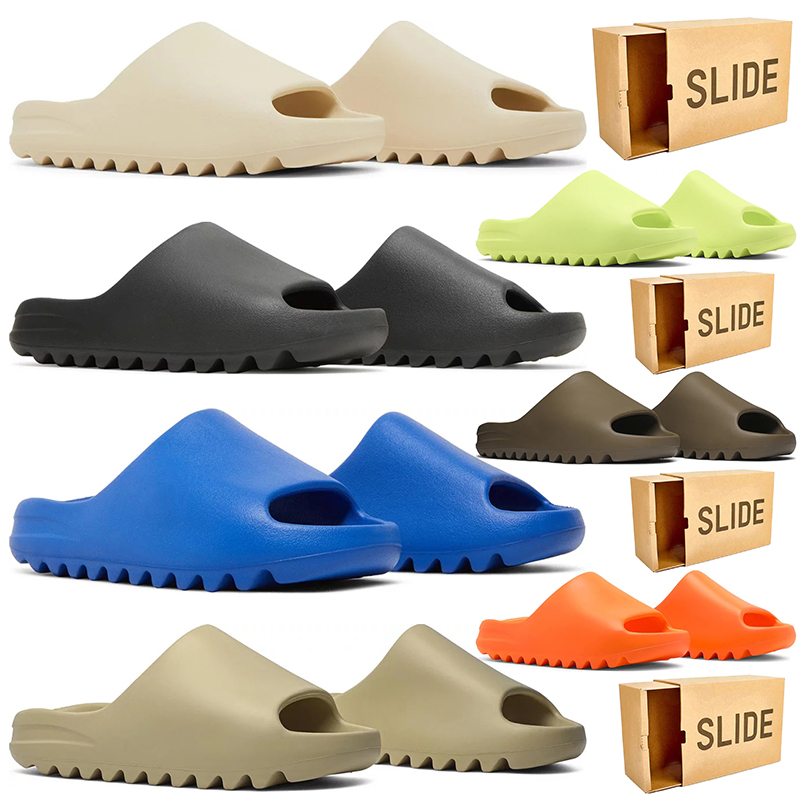 2024 slippers designer sandals for men women slides sliders Bone Triple Black Onyx Desert Sand Carbon Cinder slipper mens woemns sandal yeeziness sl