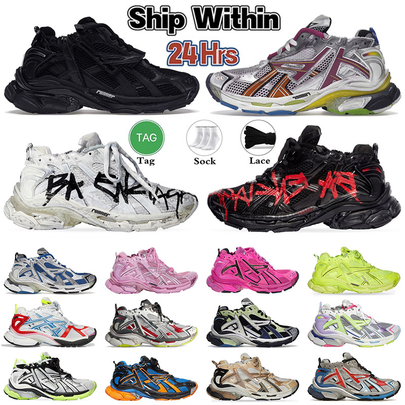 Balenciaga Runner 7.0 balencaigas shoes Runner 7.0 balenciaga's shoes Runners 7.0 robe chaussures Graffiti Bourgogne marque de luxe femmes hommes