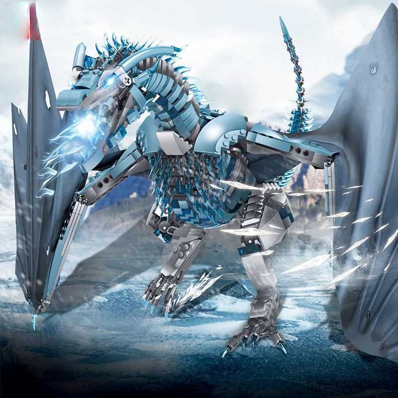 Blocks K89 K90 Movie Series Creative Toys The Drogon and Viserion Dragon Model Toys Assembly Kits Building Blocks Kids Christmas Gifts L260105-image-944263180