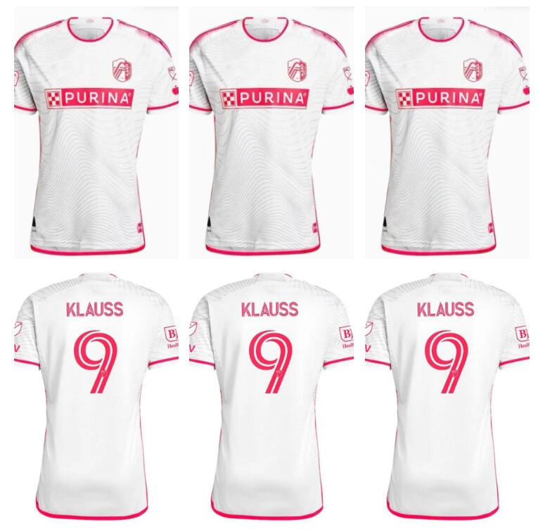 2024 2025 St Louis City SC Soccer Jerseys Lowen Ostrak GIOACCHINI STROUD KLAUSS Saint St. Louis MLS à domicile 24 25 Version joueur et fans de fo