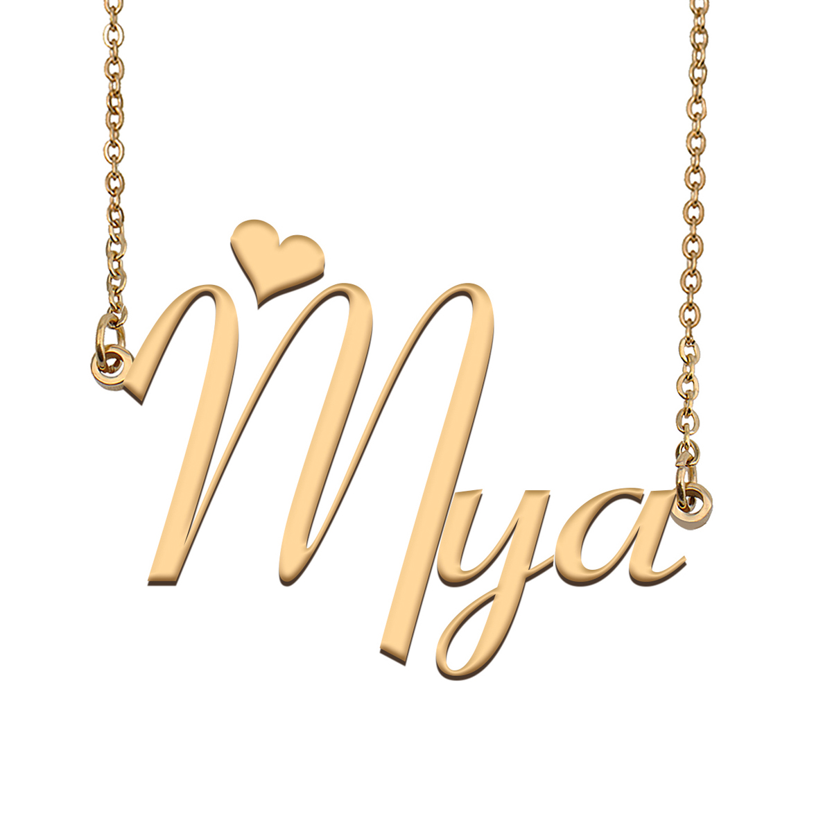 Mya Name Necklace for Women Personalized Custom Nameplate Pendant Girls Birthday Gift Kids Best Friends Jewelry 18k Gold Plated Stainless Steel-image-606443317
