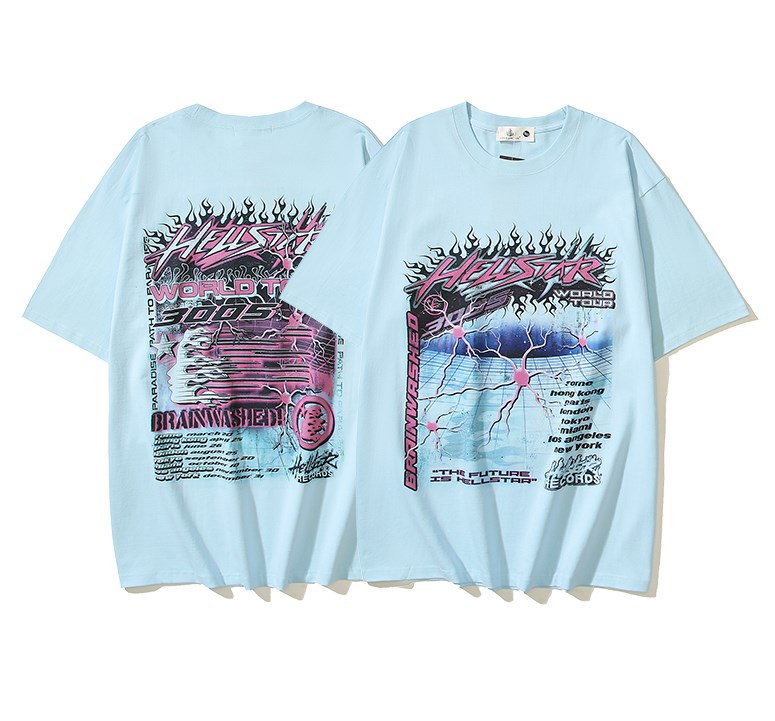 Men's T Shirts Y2K Shirt Mens Hip Hop Online Graphic Printing Oversized Round Neck Cotton Tshirt Gothic Short Sleeve Tops-image-941495160