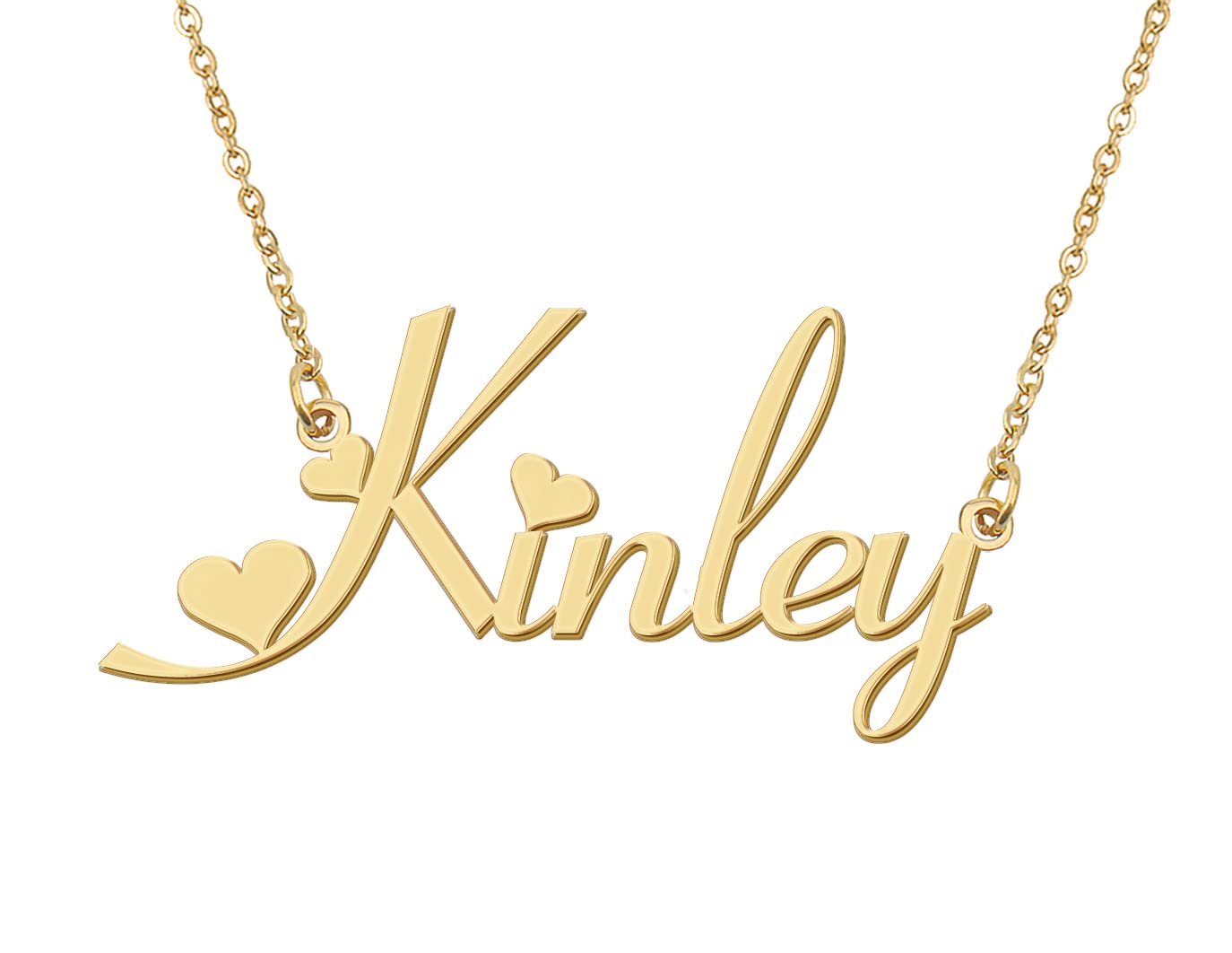 Kinley Name Necklace Pendant for Women Girls Birthday Gift Custom Nameplate Kids Best Friends Jewelry 18k Gold Plated Stainless Steel Jewelry Gif-image-605765617